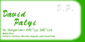 david palyi business card